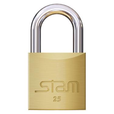 Imagem de Cadeado 25mm De Latão Maciço - 309 - Stam