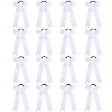 Imagem de Laços de cabelo Cheer OAOLEER College Style, cauda longa, 16 peças, br