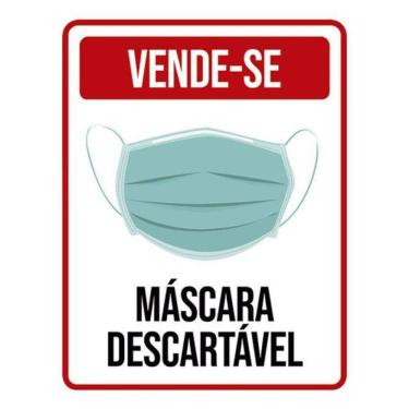Imagem de Kit 3 Placas Vende-Se Máscara Descartável 36X46