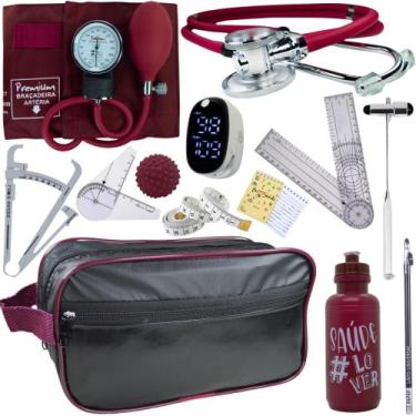 Imagem de Kit Fisioterapia Maleta Goniometro Martelo Buck Completo - Love Saude,