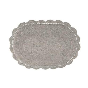 Imagem de Tapete Croche Oval Storm 60x90cm