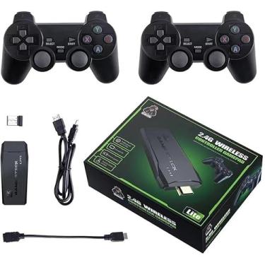 Imagem de Vídeo Game Stick 4k 10 Mil Jogos Retrô + 2 Controles Sem Fio