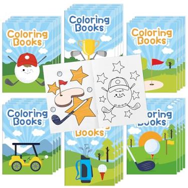 Imagem de X1zuue Golf Coloring Books for Kids - 48Pcs Bulk Sports Golf Theme Mini Coloring Booklet DIY Art Drawing Book for Toddlers Holiday Birthday Party Goodie Bags Stuffers Sunday School Classroom Favors