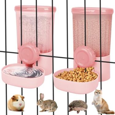 Imagem de Alimentador de coelho de 1000 ml, garrafa de água de porquinho da índia, dispensador automático de água para alimentos, alimentador de alimentos para furão, porquinho-da-índia, coelho, gato, coelho