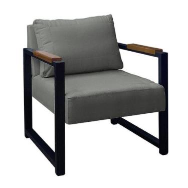 Imagem de Poltrona Decorativa Ferro Estilo Industrial Ipanema - Gonçalves Decor,