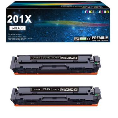 Imagem de Cartucho de toner OFFICE-COLOR 201A 201X preto para impressora HP