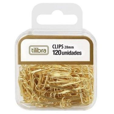 Imagem de Clips 28Mm 120Un Dourado Tilibra 178