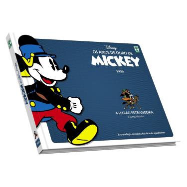 Imagem de Anos de Ouro de Mickey : A Legião Estrangeira Walt Disney Edição de Colecionador Editora Abril Tiras de 1963 Capa Dura