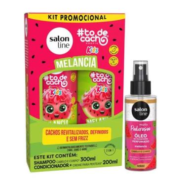 Imagem de Melancia Salon Line Kit com Shampoo, Condicionador e Óleo Perfumado 12