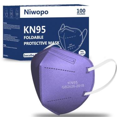 Imagem de Máscara facial NIWOPO KN95, pacote com 100 unidades, embalada individu