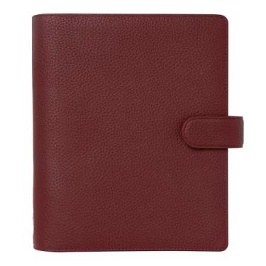 Imagem de Filofax Organizador Norfolk, tamanho A5, groselha - couro macio, de flor integral, seis anéis, inserção semanal, multilíngue (C022672)