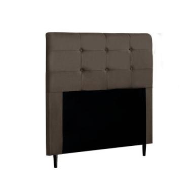 Imagem de Cabeceira Luna Casal 140 Cm Sued Marrom- Italian Flex
