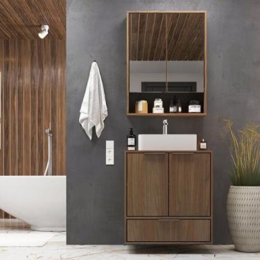 Imagem de Gabinete para Banheiro Modular 601 60cm 100% Mdf Bp Prime Yescasa