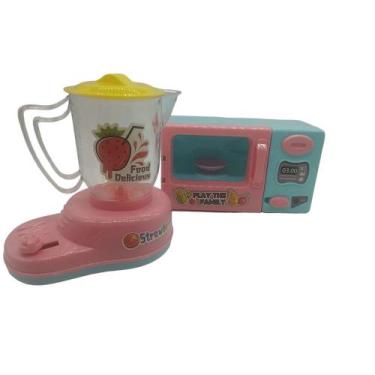 Imagem de Kit Cozinha Micro Ondas e Liquidificador - Unitoys 2021
