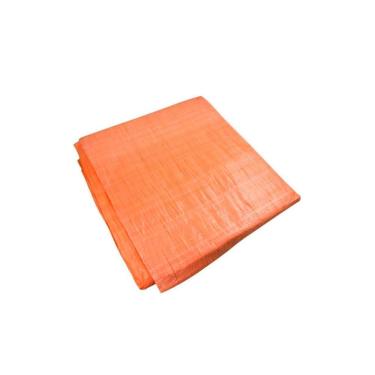 Imagem de Lona Belfix 3x3m Laranja 100 Micras Polietileno Uso Leve Alvenaria Camping
