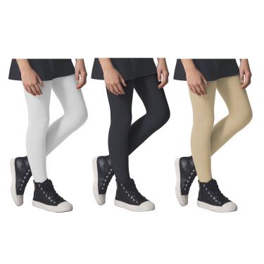 Imagem de Kit 3 Meias Calças Selene Inverno Fio 80 Infantil