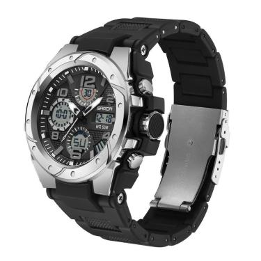 Imagem de Relógio Masculino Sanda 9009 à Prova D'água Verde