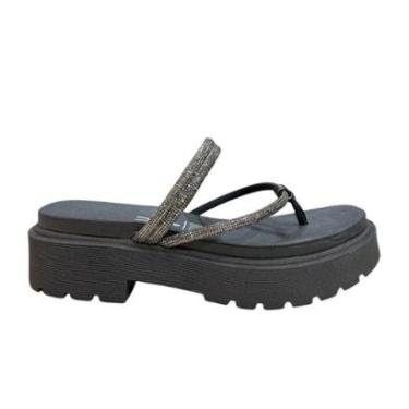 Imagem de Tamanco Vizzano 6499.127 Plataforma De 4cm Tiras Com Brilhos-Feminino