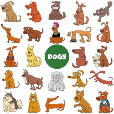 Imagem de Adesivos de Animais Fofos para Quarto Infantil Conjunto Kawaii Decorção de Parede Crianças 40x40cm