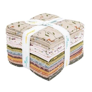 Imagem de Riley Blake Designs Threads of Grace Fat Quarter Bundle por Kassidy Grace | 21 tecidos pré-cortados | Algodão acolchoado floral | Estampas modernas vintage | Inspirada em Lori Holt