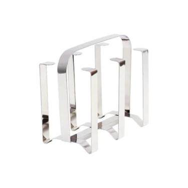 Imagem de Escorredor De Copos Inox 6 Lugares Suporte Para Copos Organizador De Copos Cozinha