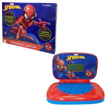 Imagem de Laptop Infantil Educativo Minigame Spiderman Bilingue - Candide