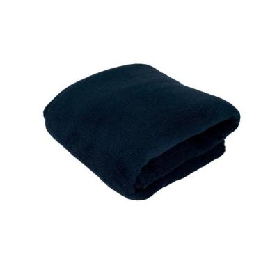 Imagem de Cobertor manta microfibra 110 x 150 cm marinho 100% poliéster - Hazime