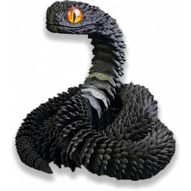 Imagem de Modelo animal impresso em 3D, decoração de escritório doméstico Snake 