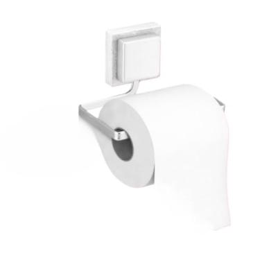 Imagem de Suporte Fixo Para Rolo De Papel HigiêNico Sem Furos, Adequado Para Banheiros E Lavabos(Branco)