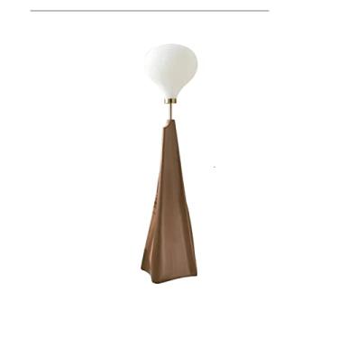 Imagem de Luminária de chão Luminária de chão resina para sala estar, design decorativo, lâmpada arte simples para quarto (sem fonte luz)(Brown)