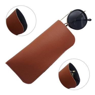 Imagem de Kit 2 Estojo Para Armação de Oculos De Sol Feminino Capinha Portatil F
