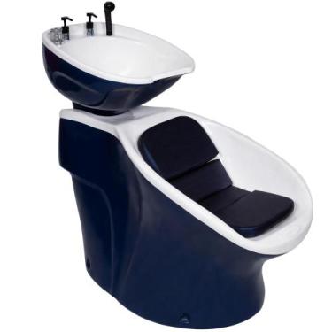 Imagem de Lavatório cabeleireiro Neon com porta Shampoo e cuba Móvel Branco com 