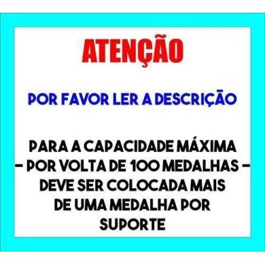 Imagem de Porta Medalhas Futebol Masculino para até 100 Medalhas com Porta Retra