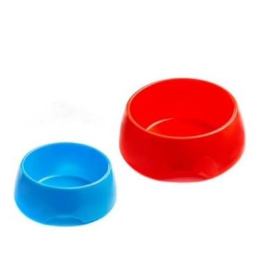 Imagem de Kit Comedouro Pet Anti Formiga 600ml + 1200ml (Azul 600ml e Vermelho 1200ml)