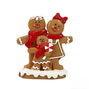 Imagem de Biscoito de Natal Resina 10cm | Enfeite Decorativo Mesa e Árvore | Presente Lúdico para Família | Decoração Natalina Aconchegante