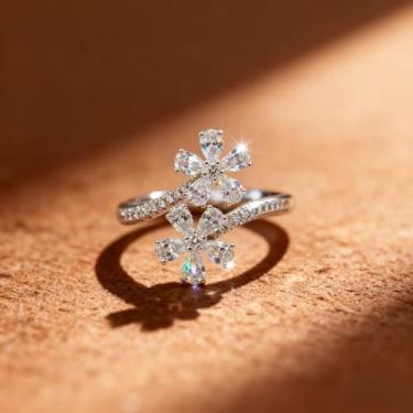 Imagem de 1 conjunto de anéis de sol elegante para mulheres, vida diária, namoro, decoração para festa de formatura, Cobre, Sem pedra preciosa