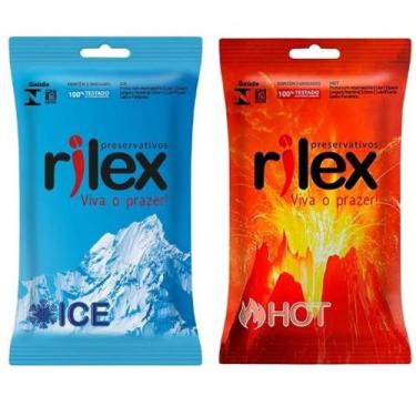 Imagem de Preservativos Rilex Combinação Perfeita Hot e Ice KIT esquenta e esfri