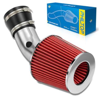 Imagem de PHILTOP Sistema de kit de admissão de ar frio de 7,6 cm compatível com Buick LeSabre 2000-2005, Park Avenue 1997-2005, Regal 1997-2004, Chevrolet Impala 2000-2005, Monte Carlo 1998-2005, 3,8L, alto