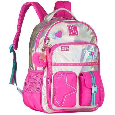 Imagem de Mochila de costas e de bordo 19 Holo Shine Rebecca Bonbon - rosa