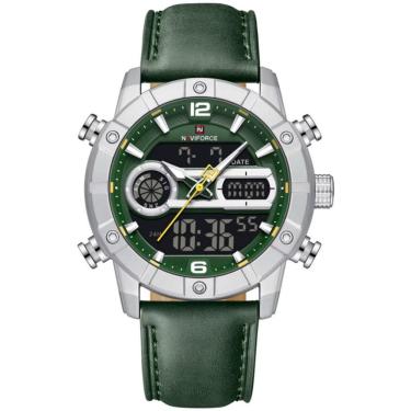 Imagem de Relógio Digital Masculino Multifuncional Luminoso Esportivo à Prova Dágua Verde