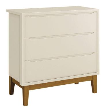 Imagem de Cômoda Gaveteiro Classic New Areia Fosco Com Madeira - Moveisaqui