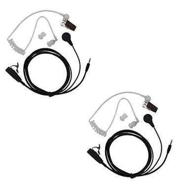 Imagem de Fone de Ouvido Caroo 1 Pin Covert Acoustic Tube Headset para Cobra Talkabout Walkie Talkie Rádio bidirecional Pacote com 2