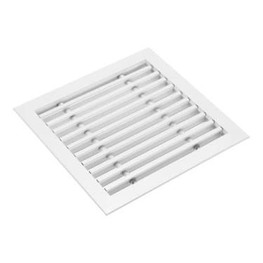 Imagem de PATIKIL Grade de ventilação de ar de barra linear de 20 x 20 cm, 1 peça de alumínio removível com tampa de ventilação para teto, fornecimento e retorno de ar HVAC de parede lateral, branco