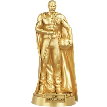 Imagem de Estátua Exu Gira Mundo Imagem Umbanda Candomblé (Cor Ouro)