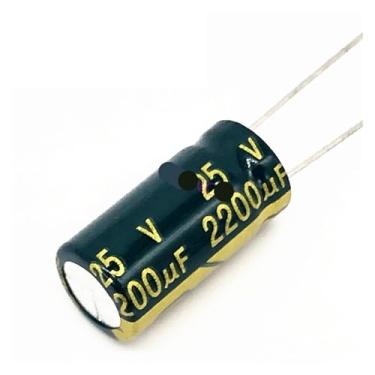 Imagem de 20 pçs/lote H203 25V 2200UF baixa ESR/impedância capacitor eletrolítico de alumínio de alta frequência 25v2200uf tamanho 10 * 20 2200UF25V 20%