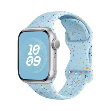 Imagem de Pulseira De Silicone Respirável Para Apple Watch 44mm 45mm 40mm 41mm 3