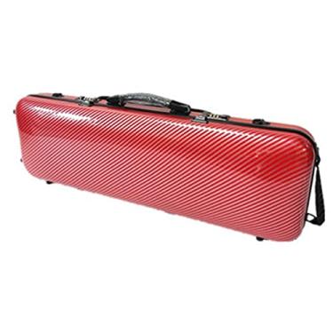 Imagem de Estojo De Violino De Fibra De Carbono Tamanho 4/4 Super Leve Retangular Caixa De Violino Portátil Com Higrômetro Tamanho Completo Estojo de Violino (Color : 04)