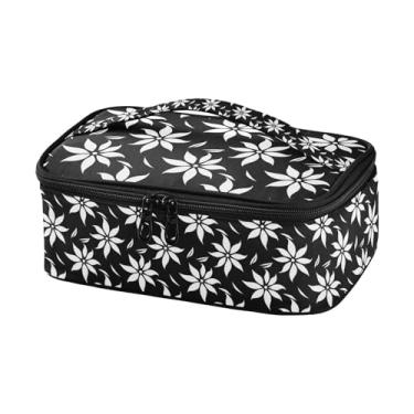 Imagem de GUIJI Lancheira simples com isolamento de flores, lancheira à prova de vazamento para mulheres e homens, lancheira portátil para trabalho, piquenique, viagens