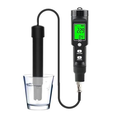 Imagem de Medidor de oxigênio dissolvido, caneta digital DO, calibração automática, compensação automática de temperatura para aquários de lago, aquicultura e aquários aquáticos com retroiluminação