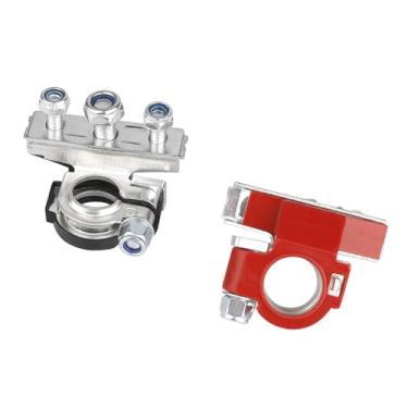 Imagem de KIMISS Conectores Terminais de Bateria de Carro, 3 Vias, Cobre Puro, Terminais Pesados, Braçadeiras para a Maioria Dos Carros, Caminhões, Suvs, 45ah a 200ah